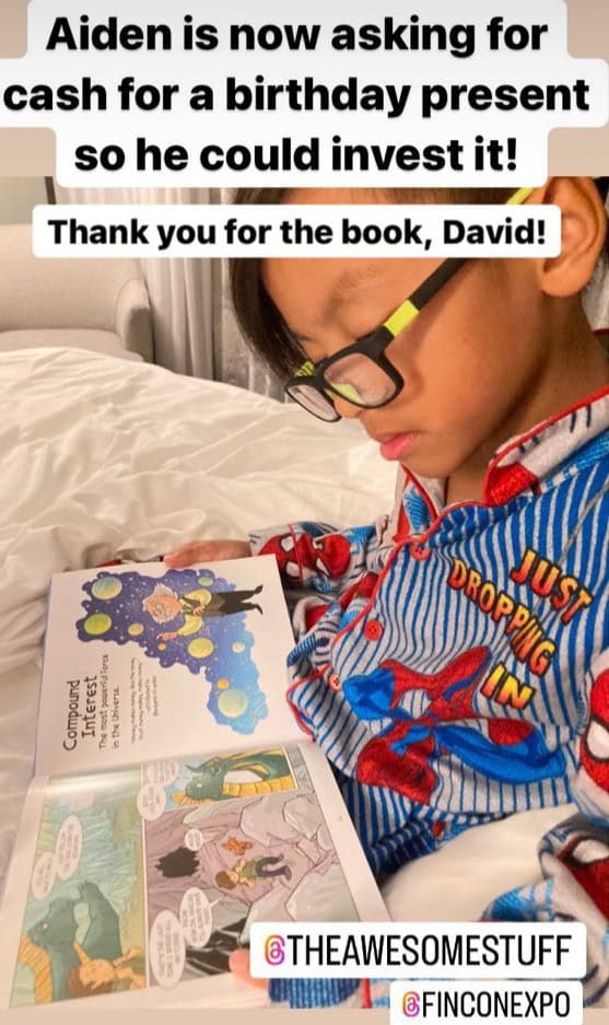 Aiden Reading The Golden Quest